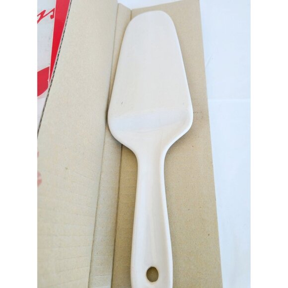 VtgChristmas Tree Cake Plate & Serving Spatula Matching Set Holiday Party Serve - Picture 4 of 7